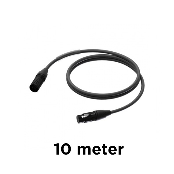 XLR kabel 5-pins 10 meter